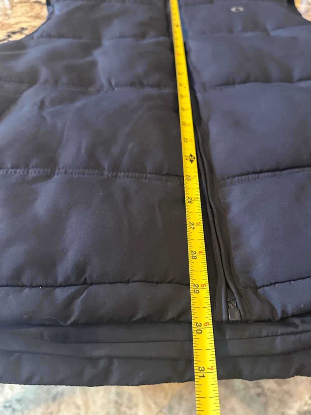 The American Outdoorsman Blue Puffer Vest Size Large Sherpa Collar Sz L - Picture 6 of 8